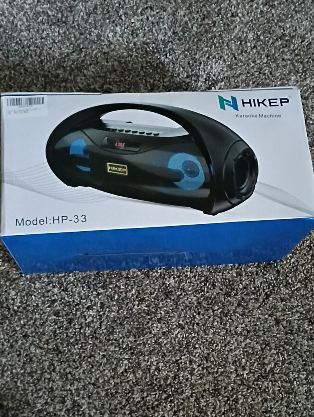 HIKEP HP-33 Portable Karaoke Boombox - Black/Blue